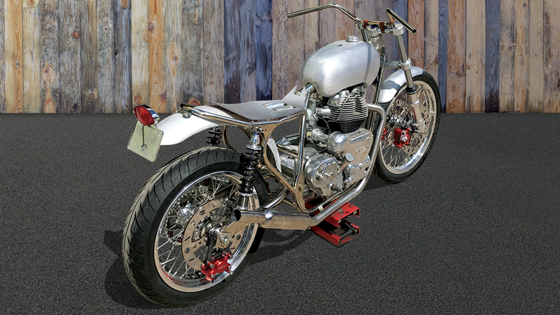 Enfield 700 GTC2 “Mistral” SoCal desert sled now in JETS' workshop